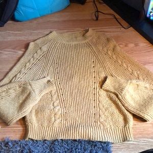 Thick yellow sweater